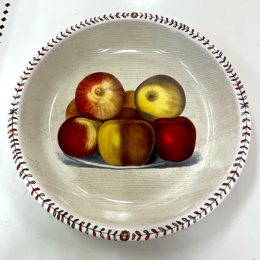 APPLE PIE Ceramic Painted Plate John Derian Artful Whimsy Thanksgiving